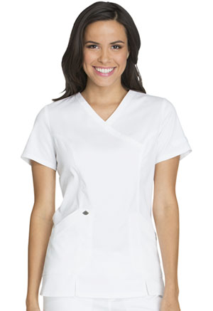 Dickies Mock Wrap Top White (DK804-WHT)