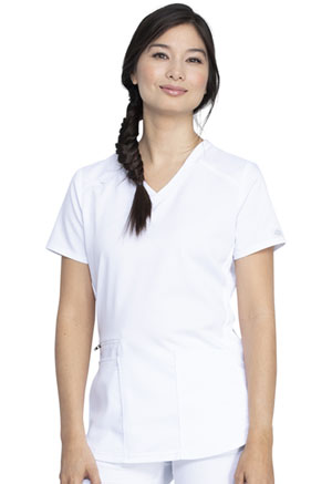 Dickies V-Neck Top White (DK875-WHT)