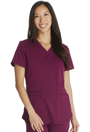 Dickies V-Neck Top Wine (DK875-WIN)