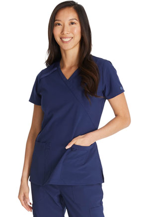Dickies EDS Essentials Mock Wrap Top in
Navy (DKE625-NYPS)
