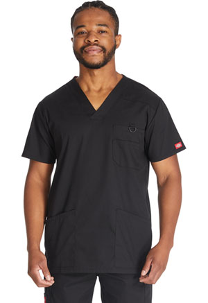 Dickies EDS Signature Men's V-Neck Top in
Black (DKE81906-BLWZ)