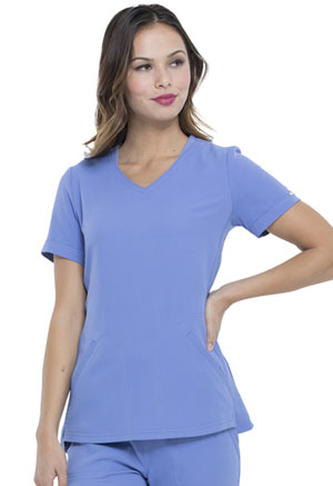 Elle V-Neck Top Ciel (EL604-CIE)