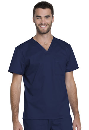 Genuine Dickies Industrial Strength Unisex Tuckable V-Neck Top in
Navy (GD620-NAV)