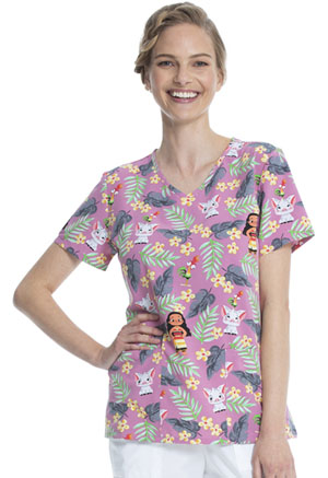 ScrubStar Women's V-neck Top Pua And Hei Hei (WM728X19-MHPH)