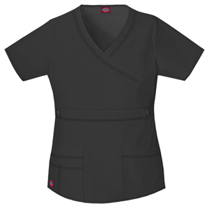 Dickies Gen Flex Mock Wrap Top in
Dark Pewter (817355-DKPZ)