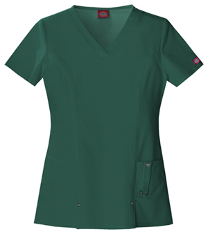 Dickies Xtreme Stretch V-Neck Top in
Hunter Green (82851-HTRZ)