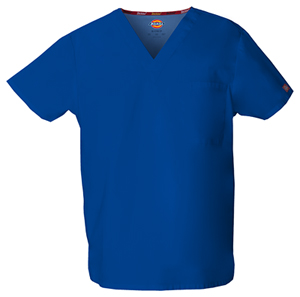 Dickies EDS Signature Unisex Tuckable V-Neck Top in
Galaxy Blue (83706-GBWZ)