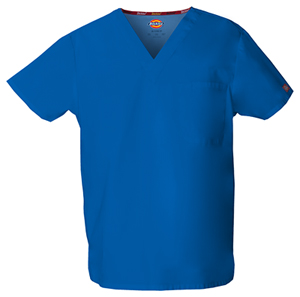 Dickies EDS Signature Unisex Tuckable V-Neck Top in
Royal (83706-ROWZ)