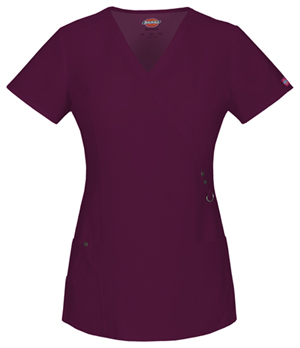 Dickies Xtreme Stretch Mock Wrap Top in
D-Wine (85956-WINZ)