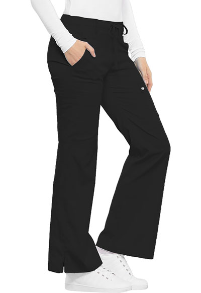 black flare cargo pants