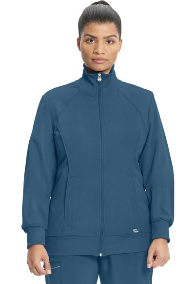 Infinity Women Zip Front Jacket Blue