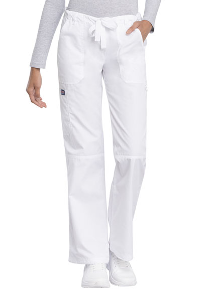 low rise white pants