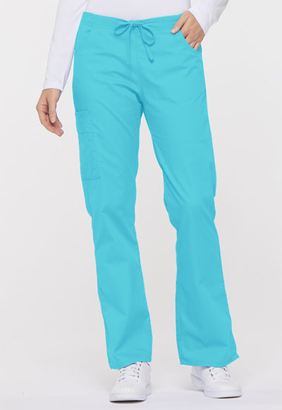 Dickies EDS Signature Mid Rise Drawstring Cargo Pant in Turquoise 