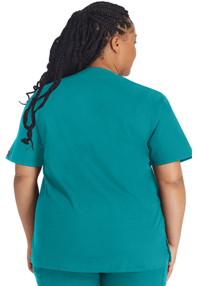 Dickies EDS Signature V-Neck Top in Teal Blue from Dickies Medical