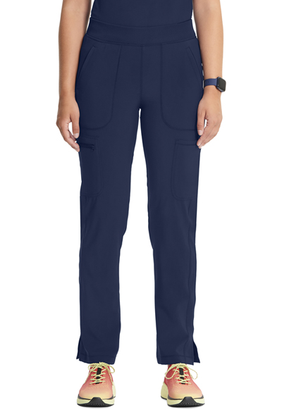 navy tapered trousers womens