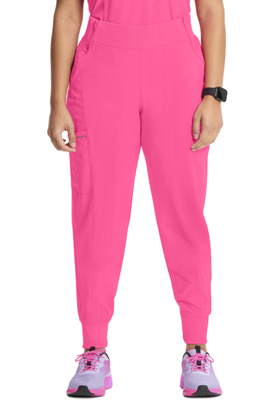 high waist skinny jogger pink