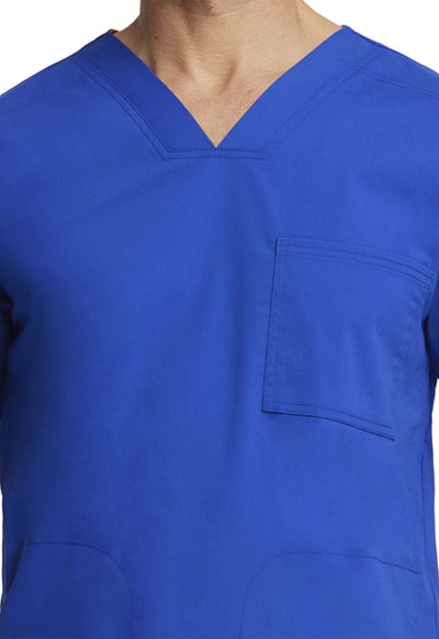 WMUSA CE Men's Men's V-Neck Top WD856-EBW from Scrubstar