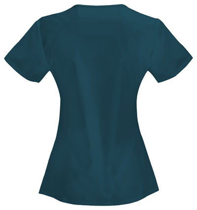 Bliss V-Neck Top in Caribbean Blue 46607A-CACH from Cherokee Scrubs at ...