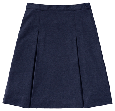 Classroom Girl Girls Ponte Knit Kick Pleat Skirt Blue
