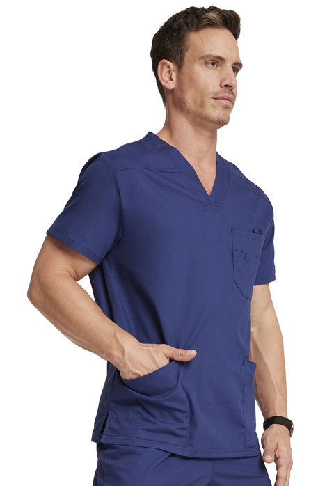 Dickies EDS Signature Men's V-Neck Top in Navy from Dickies Medical