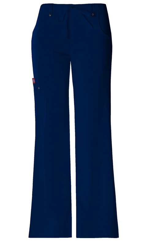 Dickies Xtreme Stretch Mid Rise Drawstring Cargo Pant in D-Navy