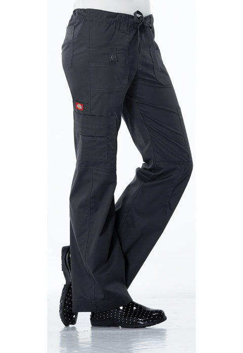 Dickies Gen Flex Low Rise Drawstring Cargo Pant in Dark Pewter