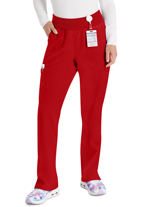 Dickies Every Day EDS Essentials Natural Rise Tapered Leg Pull-On Pant in Red
