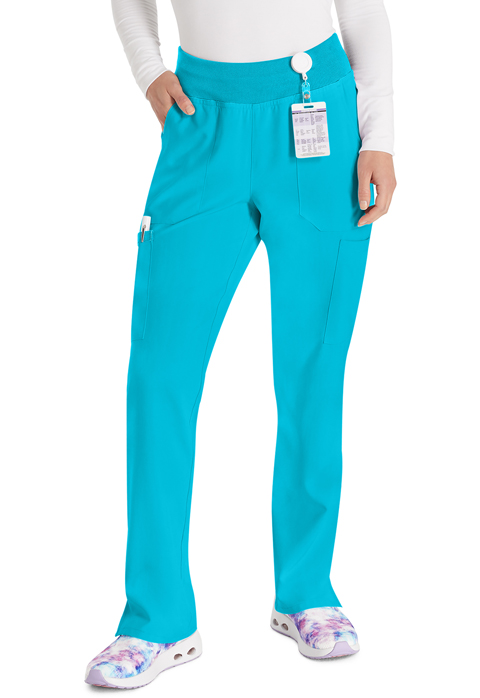 Dickies Every Day EDS Essentials Natural Rise Tapered Leg Pull-On Pant in Turquoise