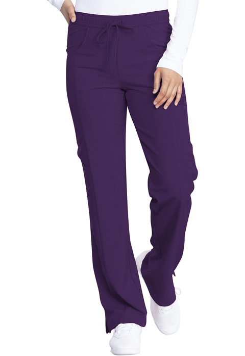 Dickies Every Day EDS Essentials Mid Rise Straight Leg Drawstring Pant in Eggplant