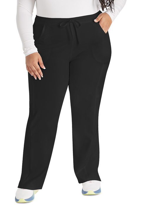 Dickies Every Day EDS Essentials Mid Rise Straight Leg Drawstring Pant in Black