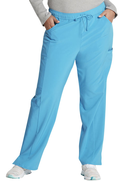 Dickies Every Day EDS Essentials Mid Rise Straight Leg Drawstring Pant in Blue Hawaii