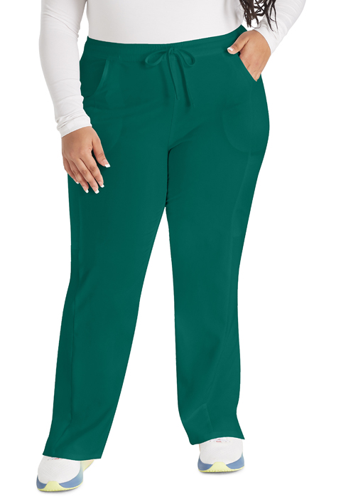 Dickies Every Day EDS Essentials Mid Rise Straight Leg Drawstring Pant in Hunter Green