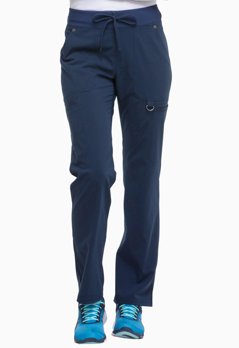 Dickies Xtreme Stretch Mid Rise Rib Knit Waistband Pant in D-Navy