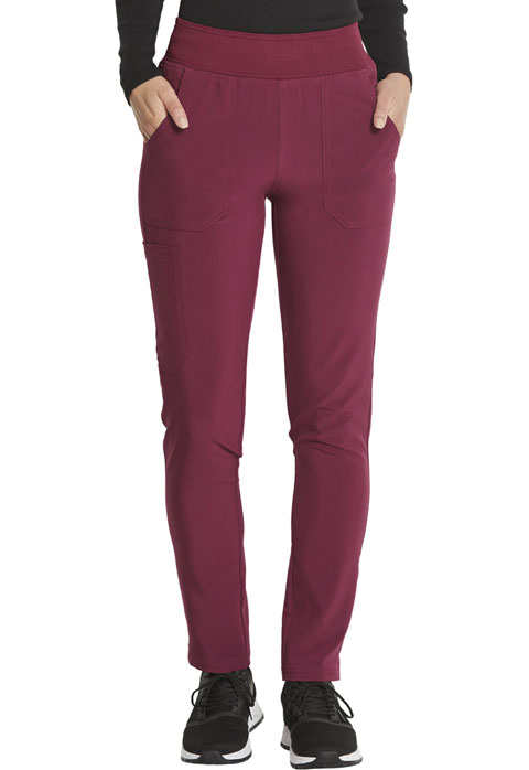 Dickies Every Day EDS Essentials Mid Rise Tapered Leg Pull-on Pant in Wine