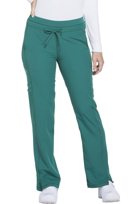 Dickies Dickies Dynamix Mid Rise Straight Leg Drawstring Pant in Hunter Green