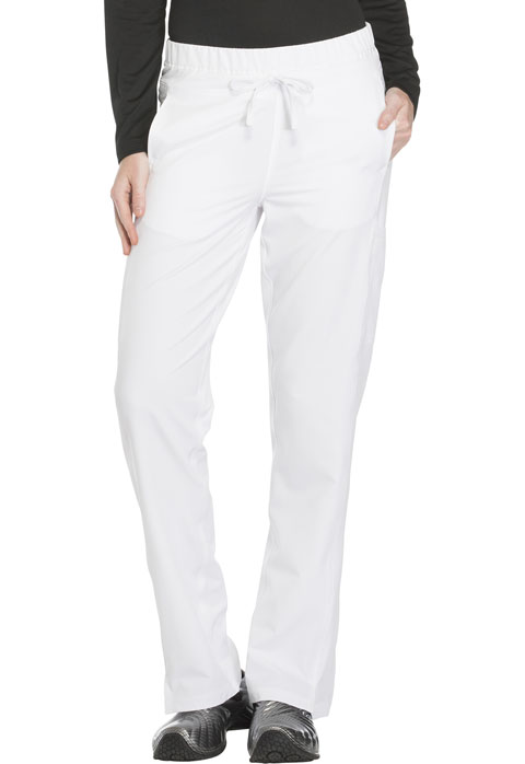 Dickies Dickies Dynamix Mid Rise Straight Leg Drawstring Pant in White