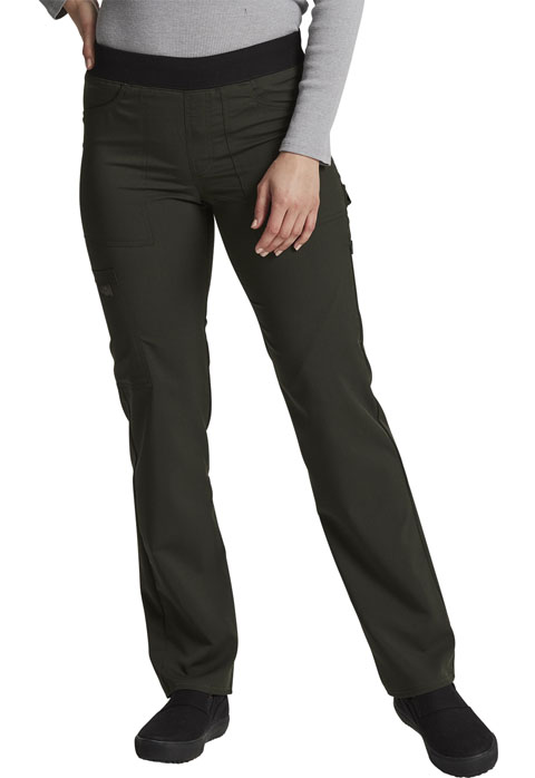 Dickies Dickies Balance Mid Rise Tapered Leg Pull-on Pant in Deep Forest