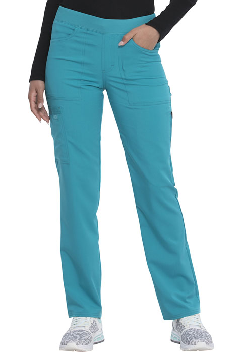 Dickies Dickies Balance Mid Rise Tapered Leg Pull-on Pant in Teal Blue