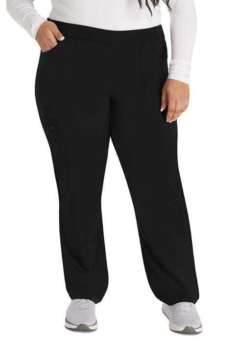 Dickies Dickies Balance Mid Rise Tapered Leg Pull-on Pant in Black