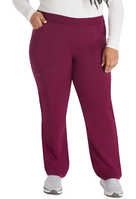 Dickies Dickies Balance Mid Rise Tapered Leg Pull-on Pant in Wine