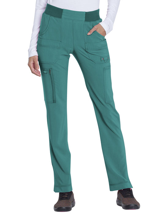 Dickies Advance Mid Rise Tapered Leg Pull-on Pant in Teal Blue