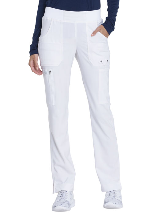 Dickies Advance Mid Rise Tapered Leg Pull-on Pant in White