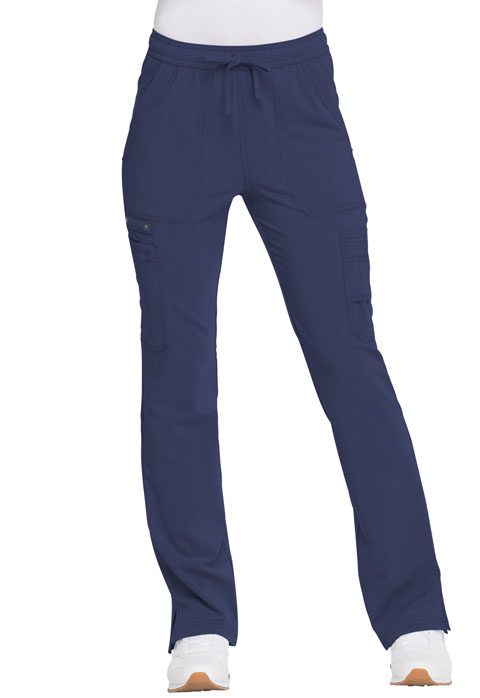Dickies Advance Mid Rise Boot Cut Drawstring Pant in D-Navy