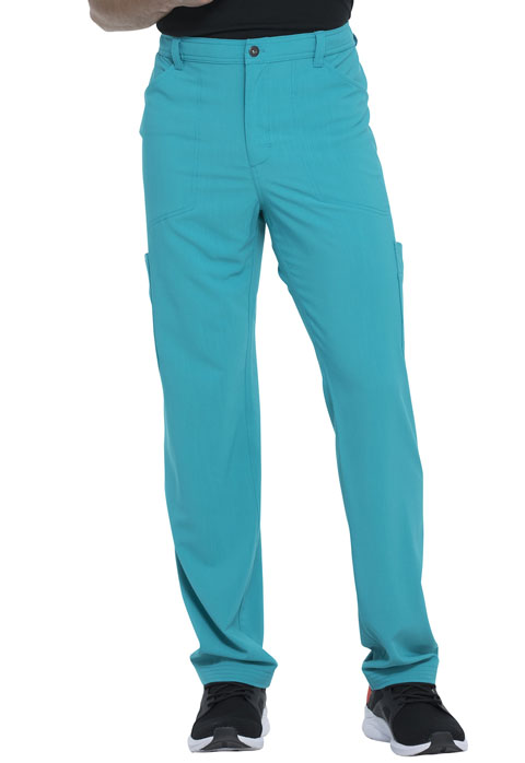 Dickies Advance Men's Straight Leg Zip Fly Cargo Pant in Teal Blue