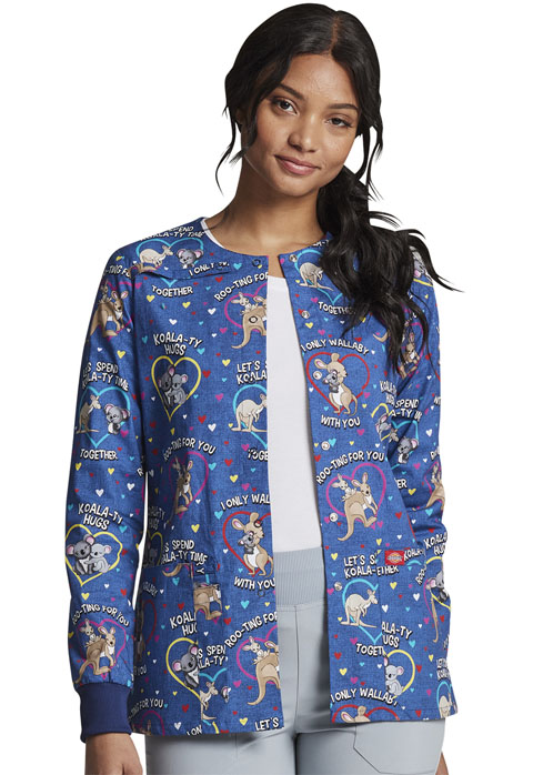 Dickies Dickies Prints Snap Front Warm-Up Jacket in Roo-ting For You
