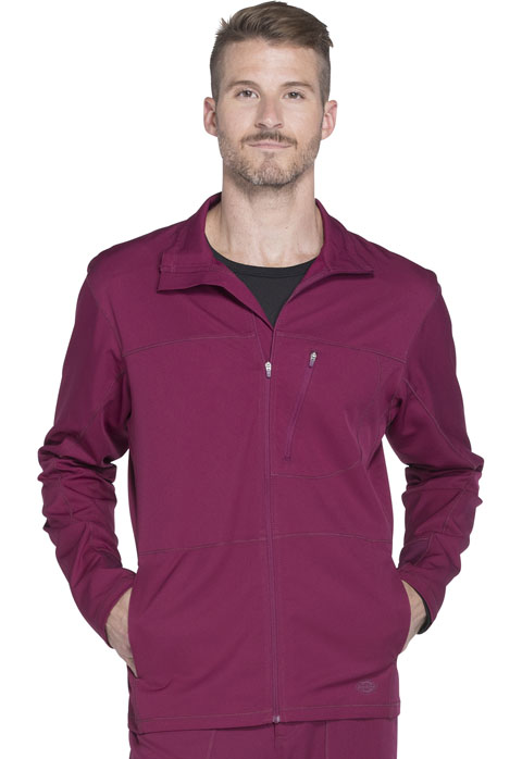 Dickies Dickies Dynamix Men's Zip Front Warm-up Jacket in Wine