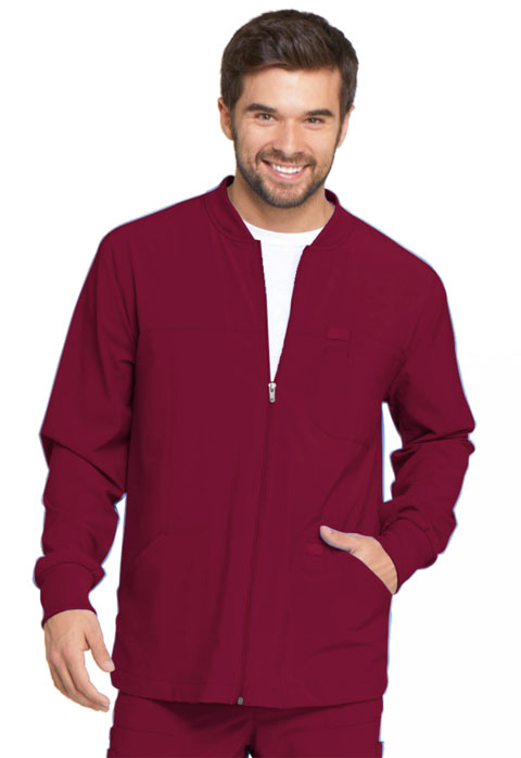 Dickies Every Day EDS Essentials Men's Zip Front Warm-Up Jacket in Wine
