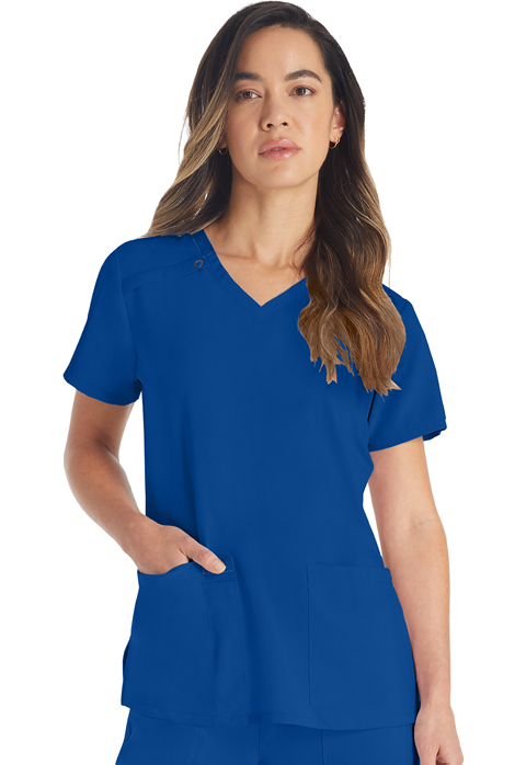 Dickies Every Day EDS Essentials V-Neck Top in Galaxy Blue