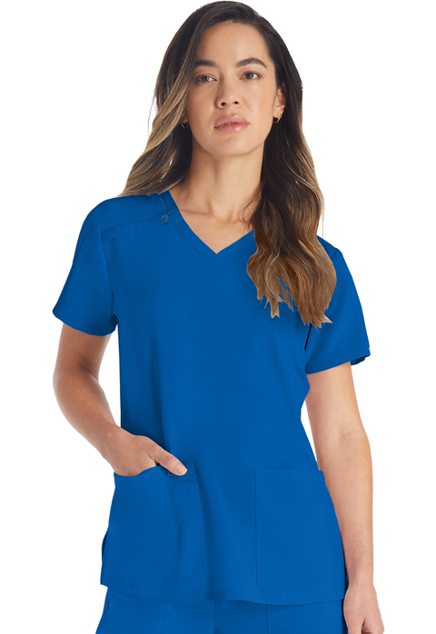 Dickies Every Day EDS Essentials V-Neck Top in Royal