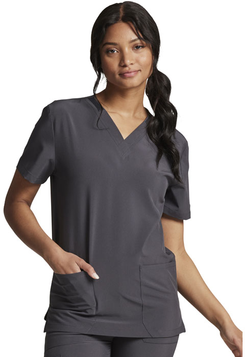 Dickies Every Day EDS Essentials Unisex V-Neck Top in Pewter